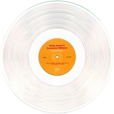 Boldy James X Conductor Williams - Across The Tracks HHV Exclusive Clear Vinyl Edition