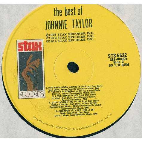 Johnnie Taylor - The Best Of Johnnie Taylor
