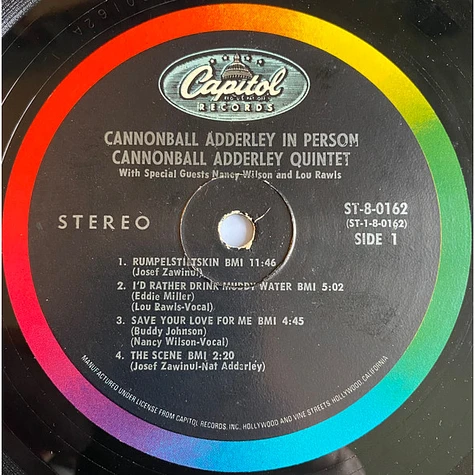 The Cannonball Adderley Quintet - In Person