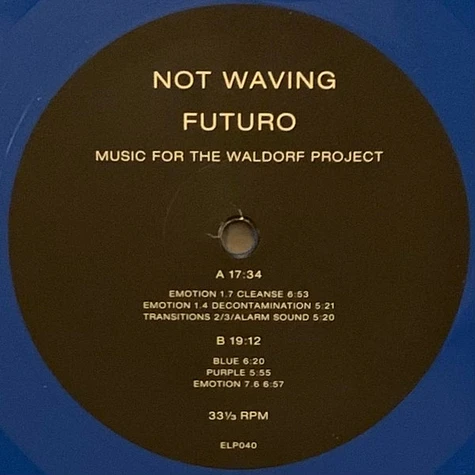 Not Waving - Futuro (Music For The Waldorf Project)