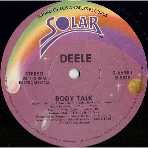 The Deele - Body Talk