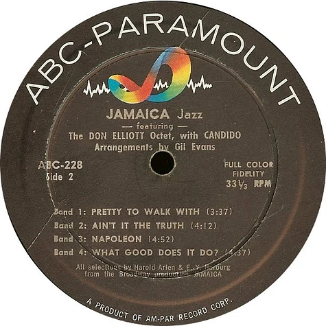 The Don Elliott Octet Featuring Candido - Jamaica Jazz