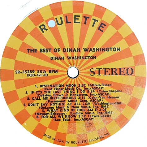 Dinah Washington - The Best Of Dinah Washington