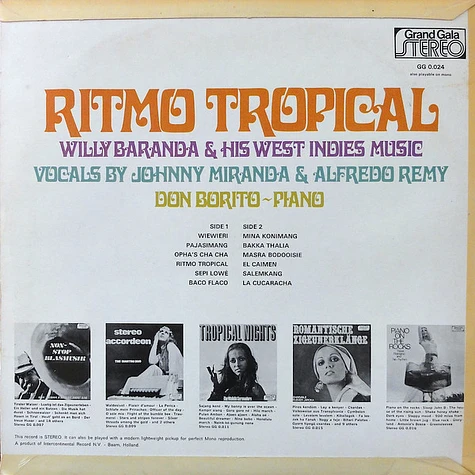Willy Baranda & His West Indies Music - Ritmo Tropical