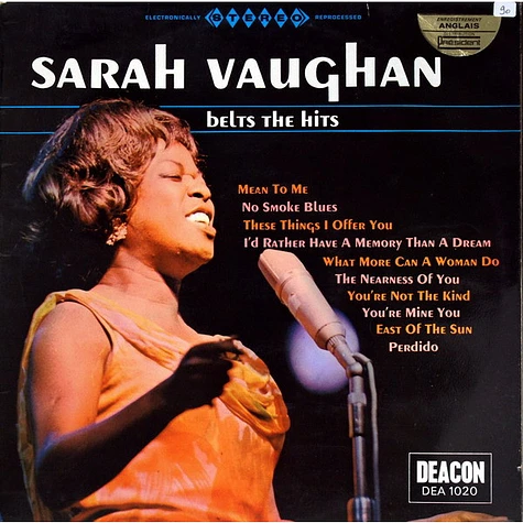 Sarah Vaughan - Belts The Hits