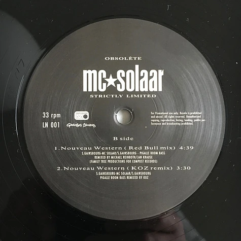 MC Solaar - Strictly Limited