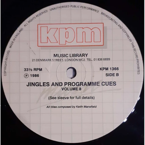 Keith Mansfield - Jingles And Programme Cues/Volume 8