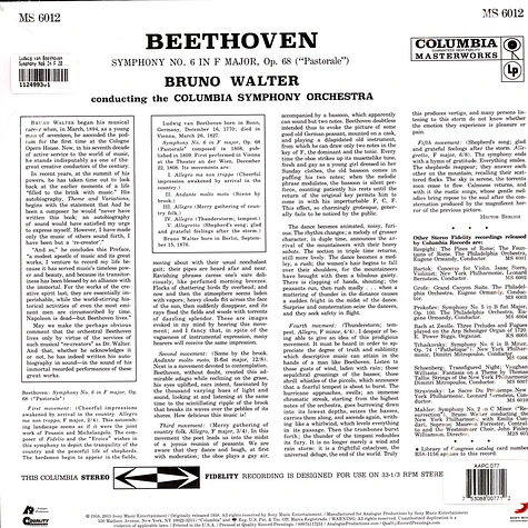 Ludwig van Beethoven - Symphony No6 In F 200g Edition 33 Rpm