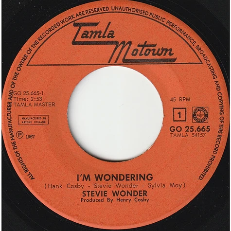 Stevie Wonder - I'm Wondering