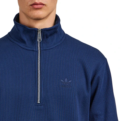 adidas - Trefoil Essentials Waffle 1/2 Zip