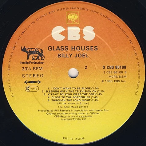 Billy Joel - Glass Houses