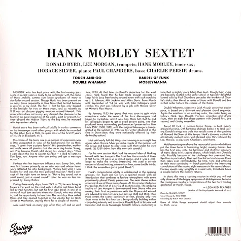 Hank Mobley With Donald Byrd And Lee Morgan - With Donald Byrd And Lee Morgan Clear Vinyl Edtion