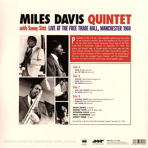 Miles Davis Quintet - With Sonny Stitt: Live At The Free Trade Hall. Manchester 1960