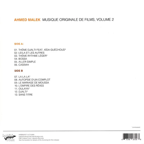 Ahmed Malek - Musique Original De Films Volume Deux