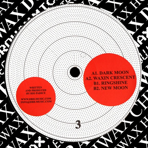 Rio Padice - Moon Phases EP Black Vinyl Edition