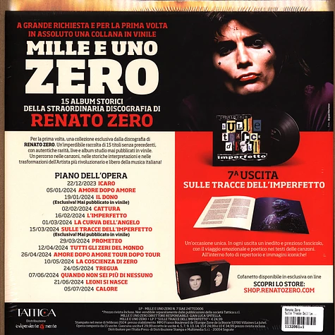 Renato Zero - Sulle Tracce Dell'imperfetto