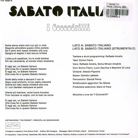 I Coccodrilli - Sabato Italiano 2024 Repress