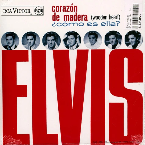 Elvis Presley - EP Stranger No. 13 - Corazon De Madera (Espagne) Blue Vinyl Edition