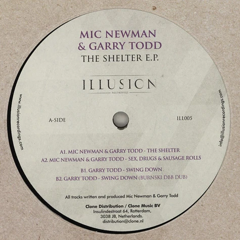 Mic Newman & Garry Todd - The Shelter EP