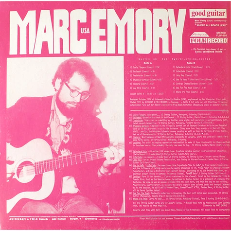 Marc Emory - Where All Roads Lead