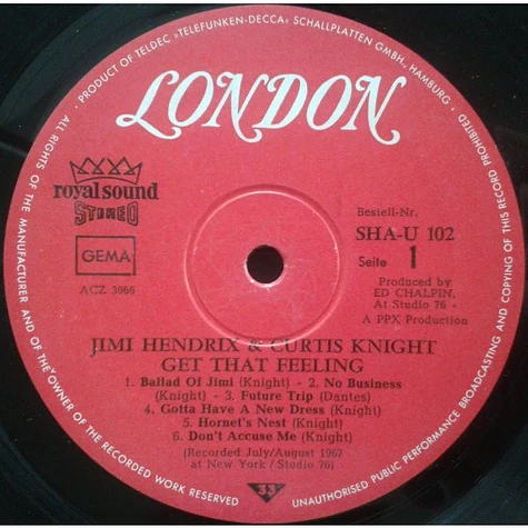 Jimi Hendrix & Curtis Knight - Get That Feeling