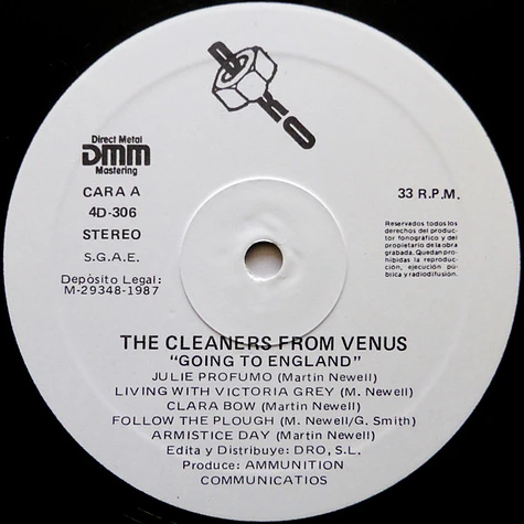 Cleaners From Venus - Going To England