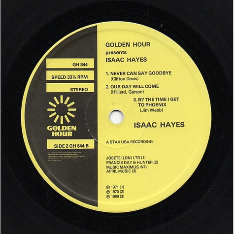 Isaac Hayes - Golden Hour Presents Isaac Hayes