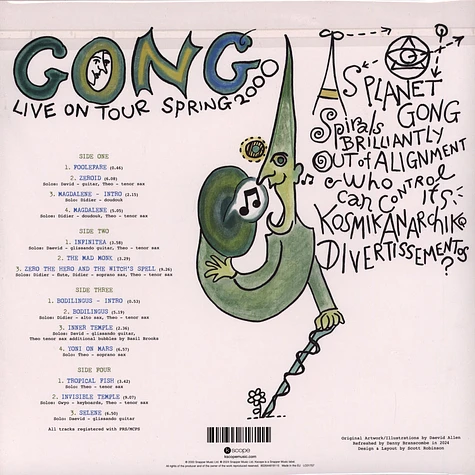 Gong - Live 2 Infinitea - On Tour Spring 2000 Black Vinyl Edition