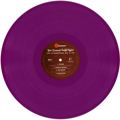 Tommy Bolin - Live At Ebbets Field 5-13-76 Purple Vinyl Edition