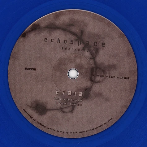 cv313 - Seconds To Forever [Reshapes] 2024 Blue Vinyl Edition