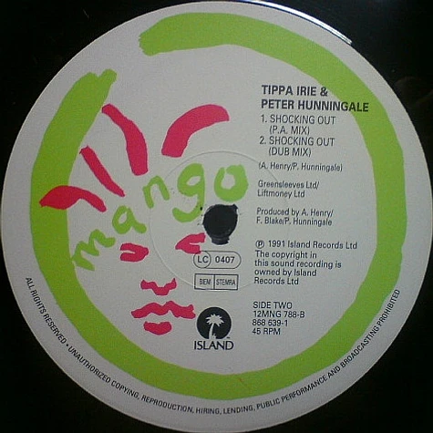 Tippa Irie & Peter Hunnigale - Shocking Out