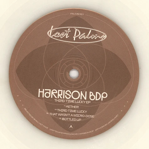 Harrison BDP - Third Time Lucky Ep White Vinyl Edition
