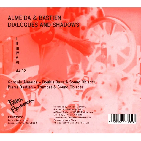 Goncalo Almeida & Pierre Bastien - Dialogues And Shadows