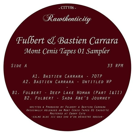 Fulbert & Bastien Carrara - Mont Cenis Tapes 01 Sampler