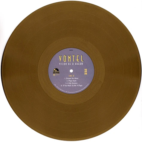 Vontel - Vision Of A Dream Golden Vinyl Edition