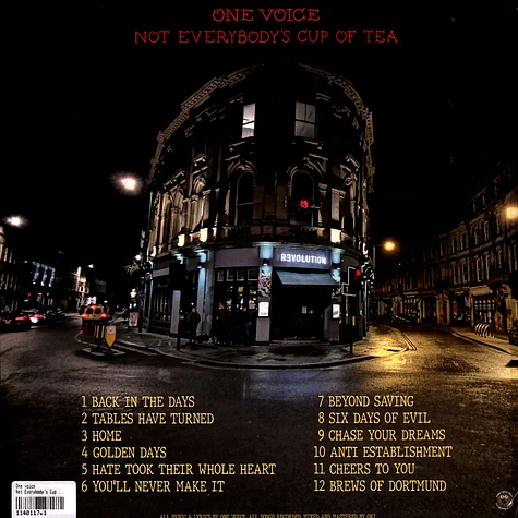 One voice - Not Everybody's Cup Of Tea Black Vinyl Edition