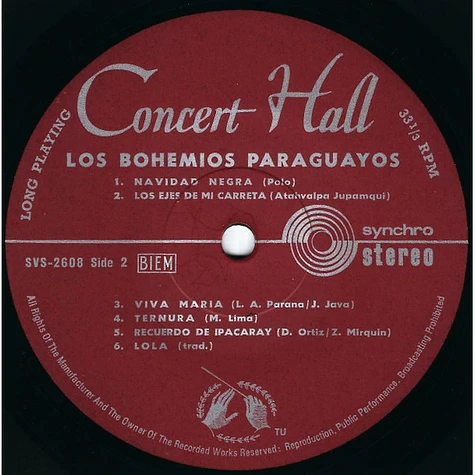 Los Bohemios Paraguayos - Los Bohemios Paraguayos