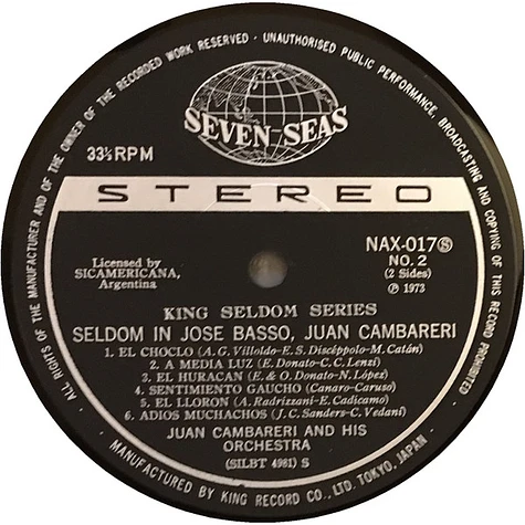 José Basso & Juan Pablo Cambariere - Seldom In Jose Basso & Juan Cambareri