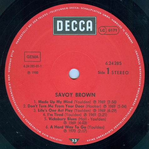 Savoy Brown - Savoy Brown