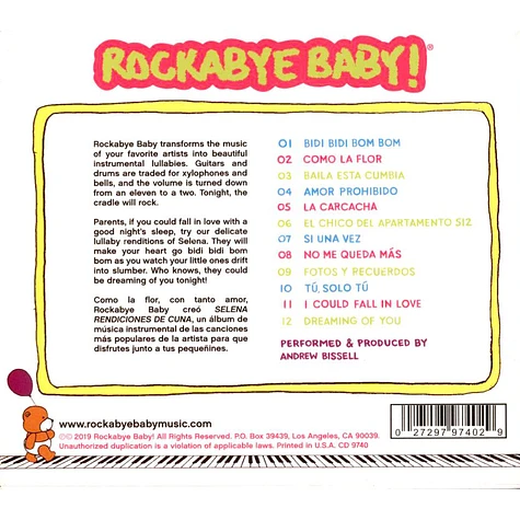 Rockabye Baby! - Lullaby Renditions Of Selena