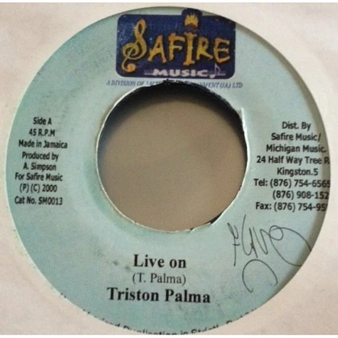 Tristan Palmer - Live On