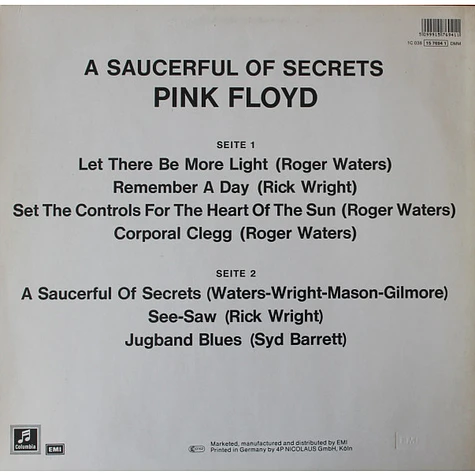 Pink Floyd - A Saucerful Of Secrets