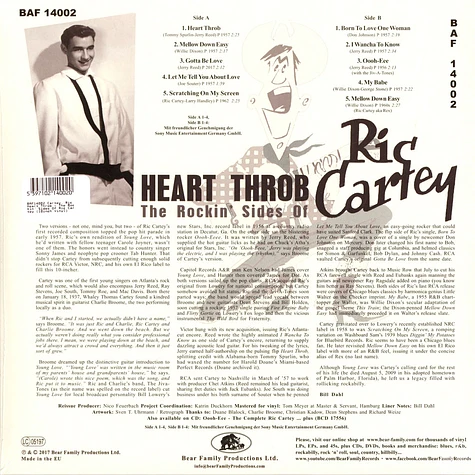 Ric Cartey - Heart Throb-The Rockin' Sides Of Ric Cartey