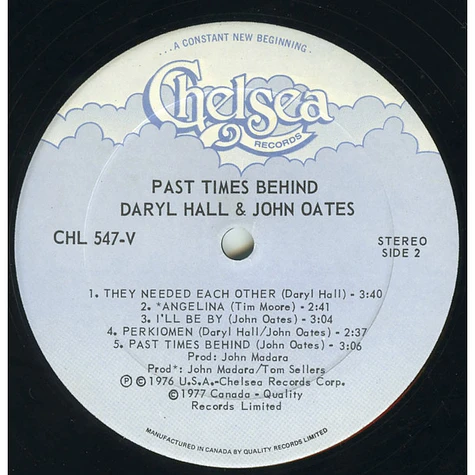 Daryl Hall & John Oates - Past Times Behind