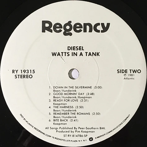 Diesel - Watts In A Tank