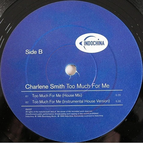 Charlene Smith - Too Much For Me