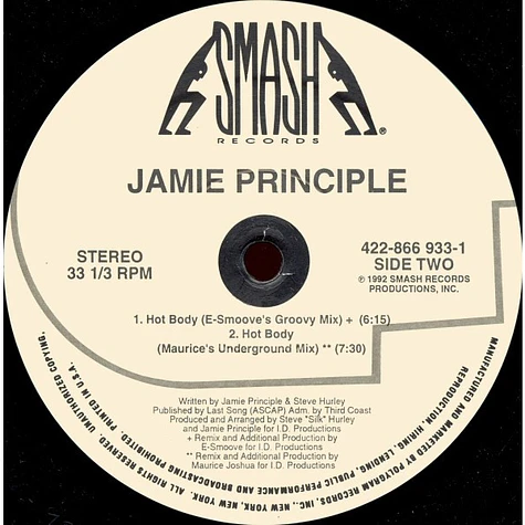 Jamie Principle - Hot Body