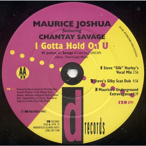 Maurice Joshua Featuring Chantay Savage - I Gotta Hold On U