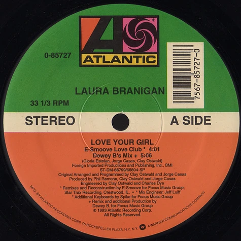 Laura Branigan - Love Your Girl