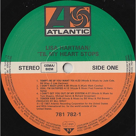 Lisa Hartman - 'Til My Heart Stops